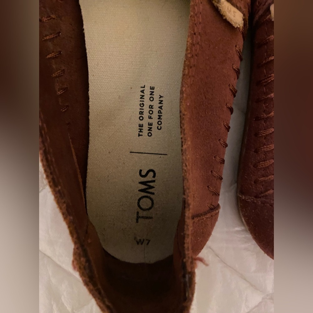 Toms Womens Suede Loafers - Picture 5 of 6
